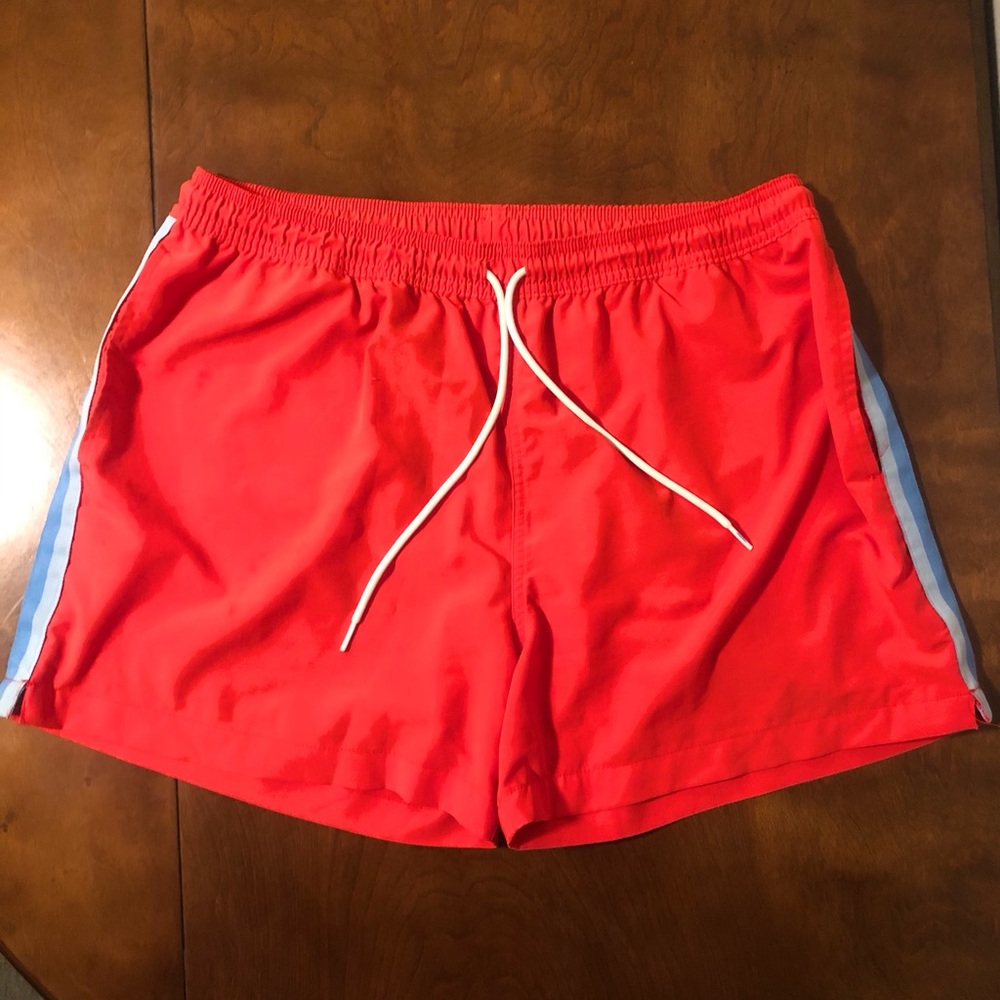 XL Red chubbies swim trunks